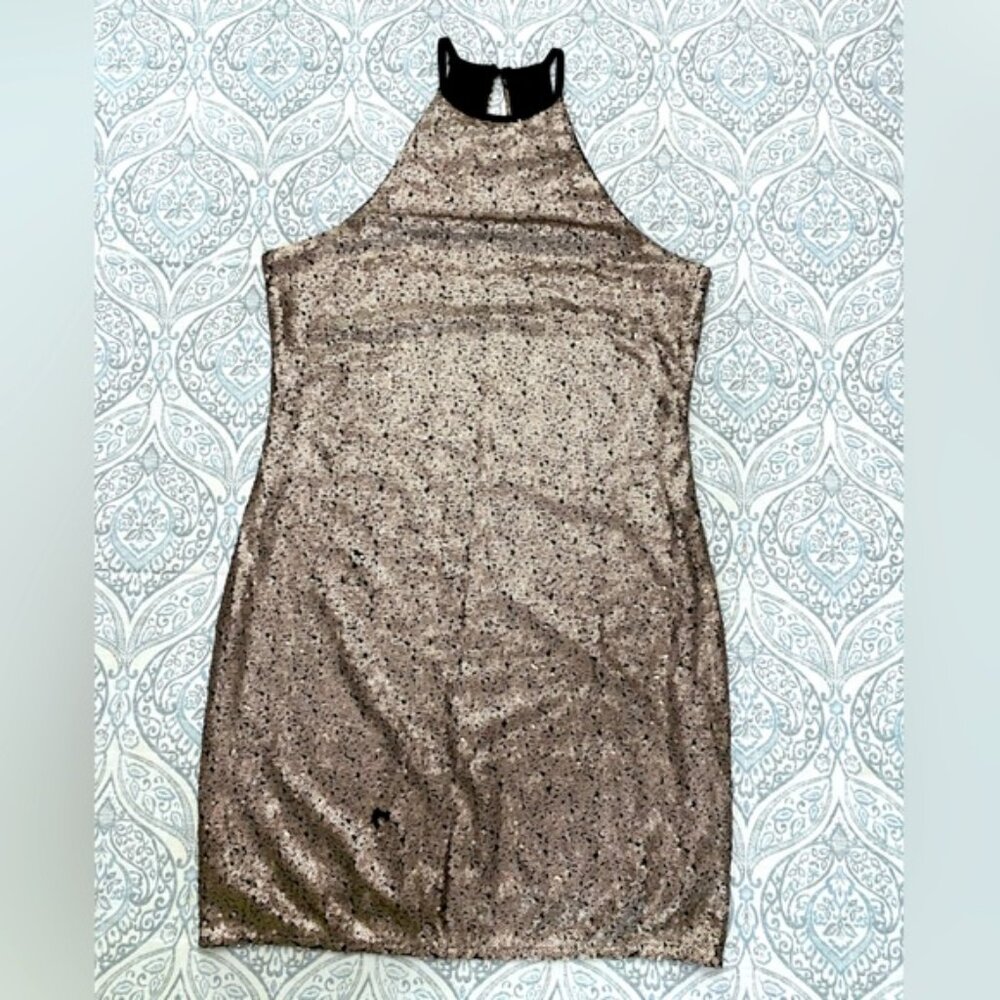 Sequinned Mini Dress